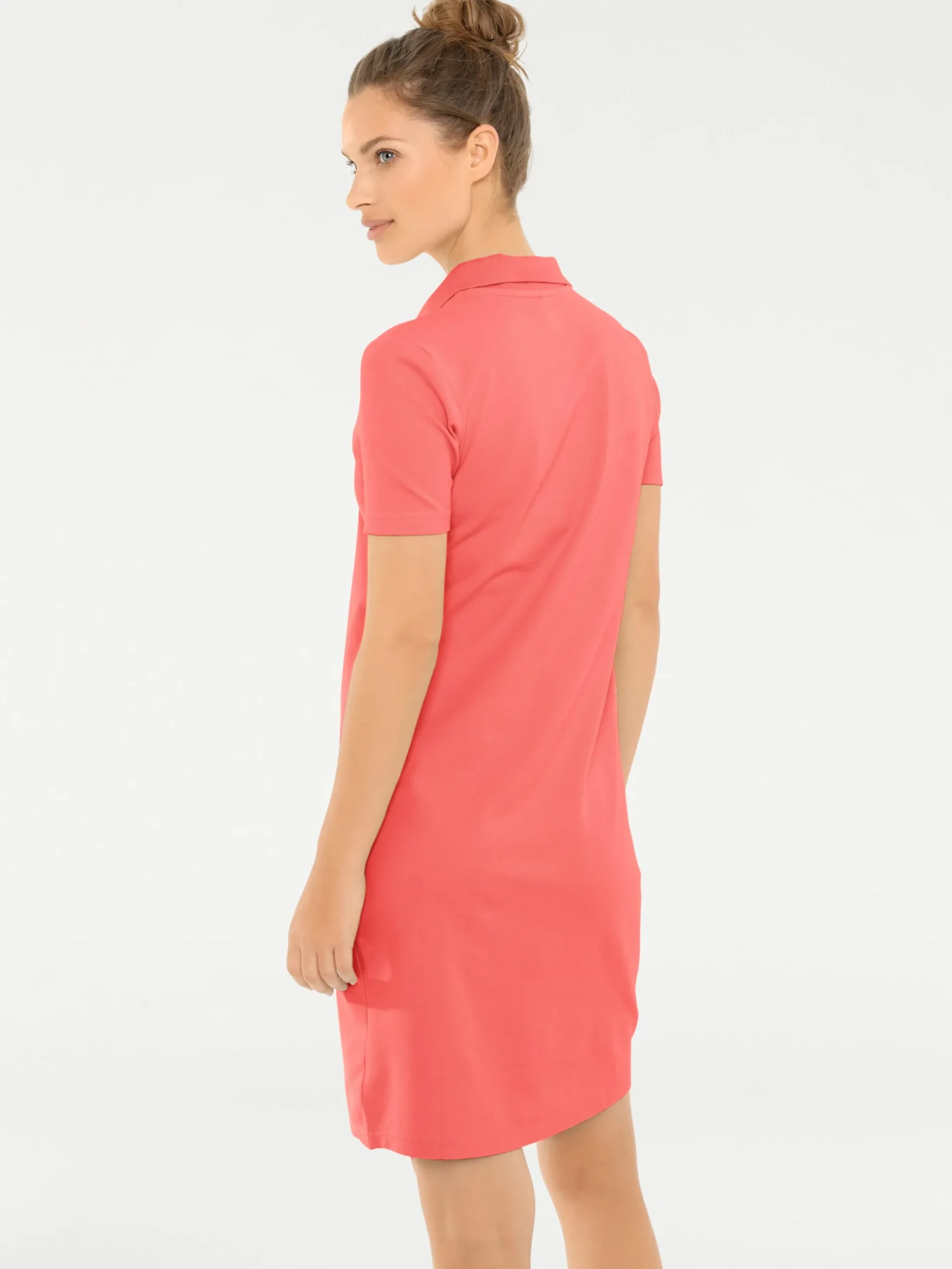 Strandkleider|heine Polokleid koralle