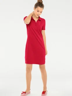 Strandkleider|heine Polokleid rot