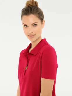 Strandkleider|heine Polokleid rot