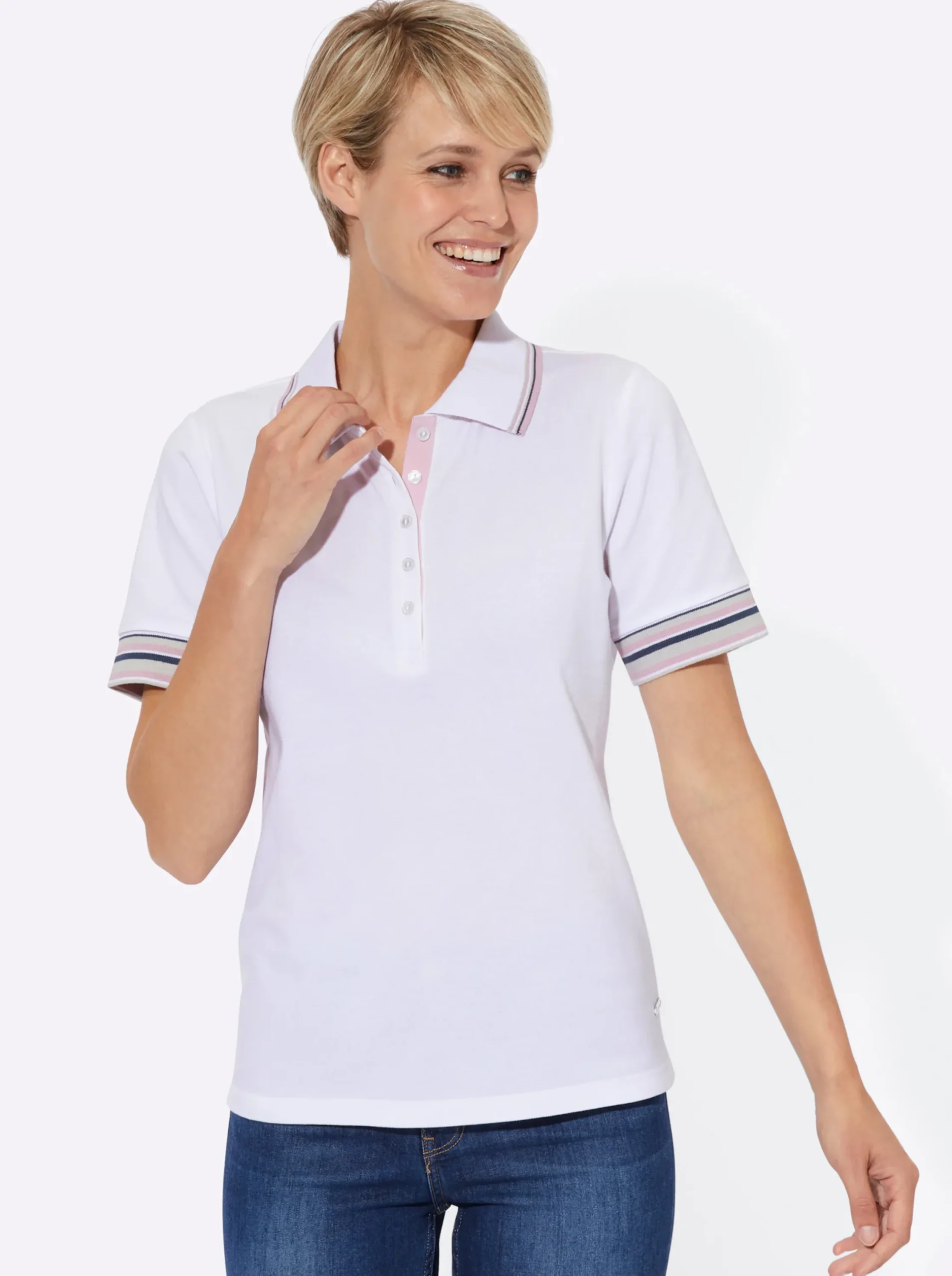 Shirts| Poloshirt ecru