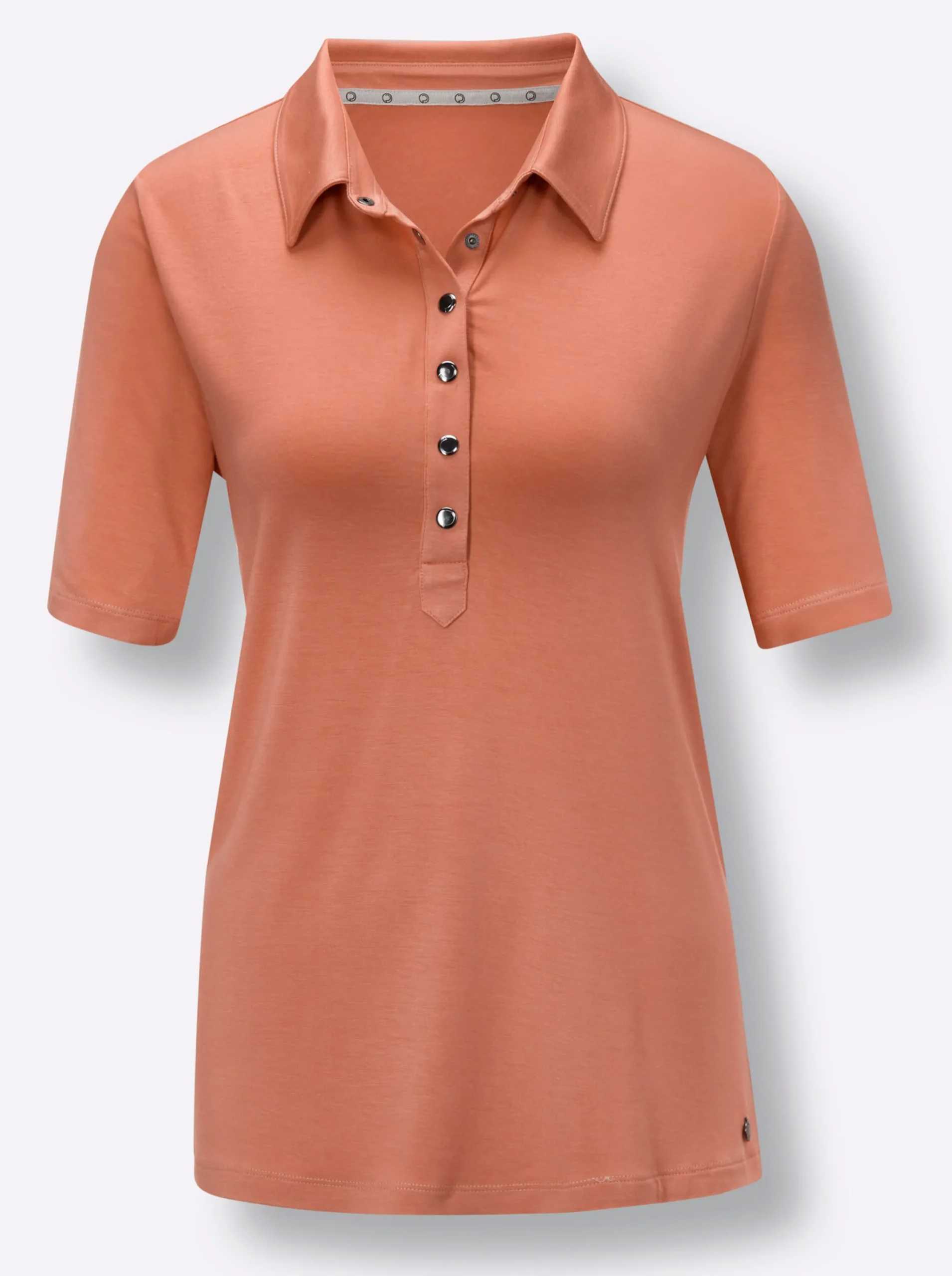 Shirts|CREATION L PREMIUM Poloshirt papaya
