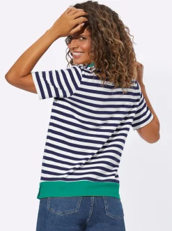 Shirts| Poloshirt marine-smaragd