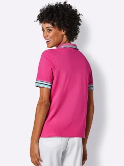 Shirts|CREATION L PREMIUM Poloshirt fuchsia