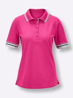 Shirts|CREATION L PREMIUM Poloshirt fuchsia