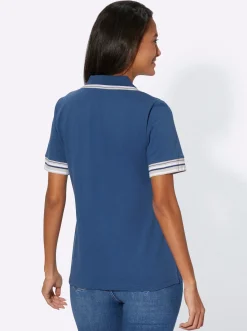 Shirts| Poloshirt jeansblau