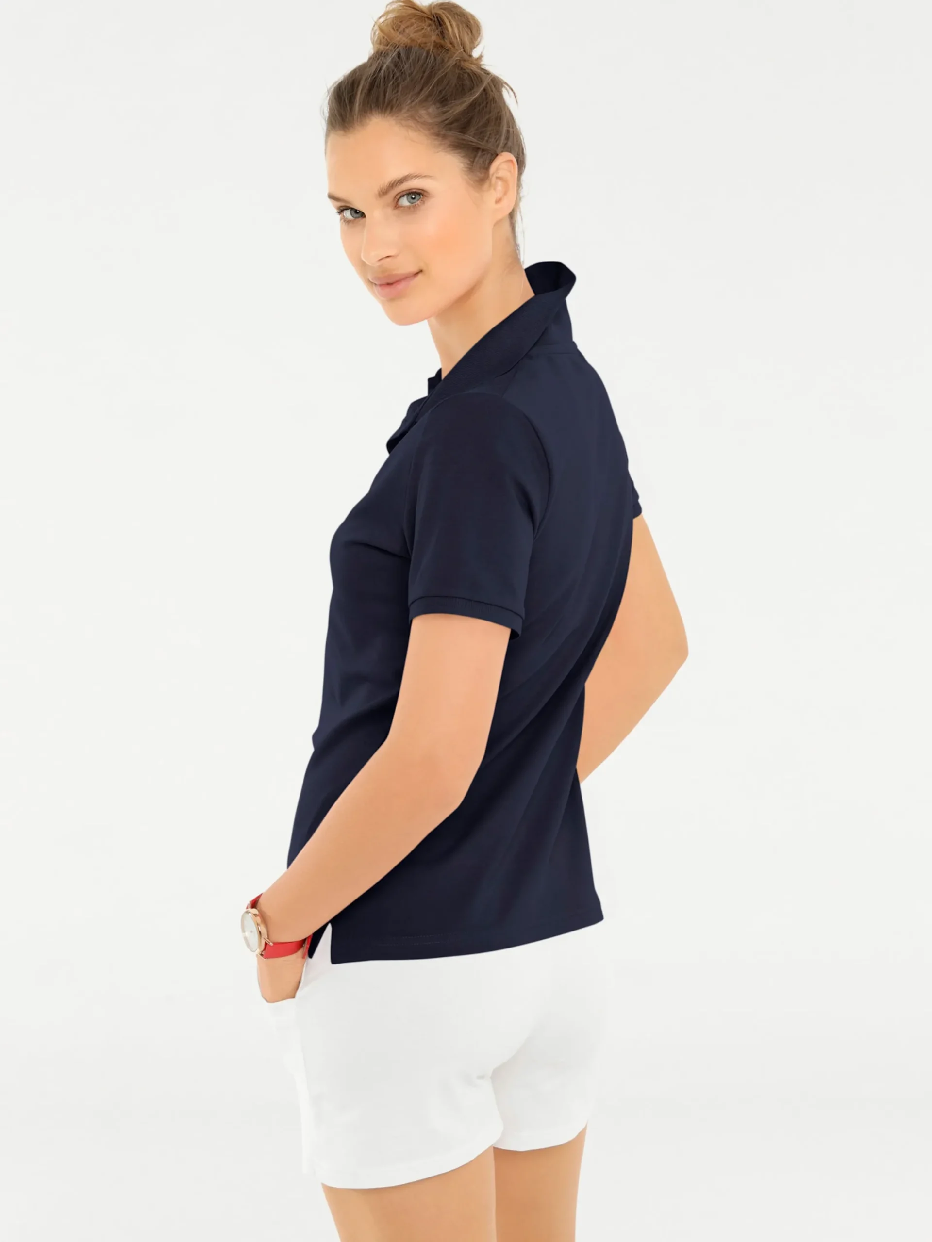 Shirts|heine Poloshirt in Pikee-Qualität marine