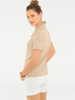 Shirts|heine Poloshirt in Pikee-Qualität sand