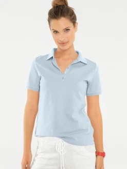 Strandmode|heine Poloshirt in Pikee-Qualität bleu