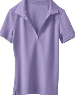 Strandmode|Shirts|heine Poloshirt in Pikee-Qualität flieder