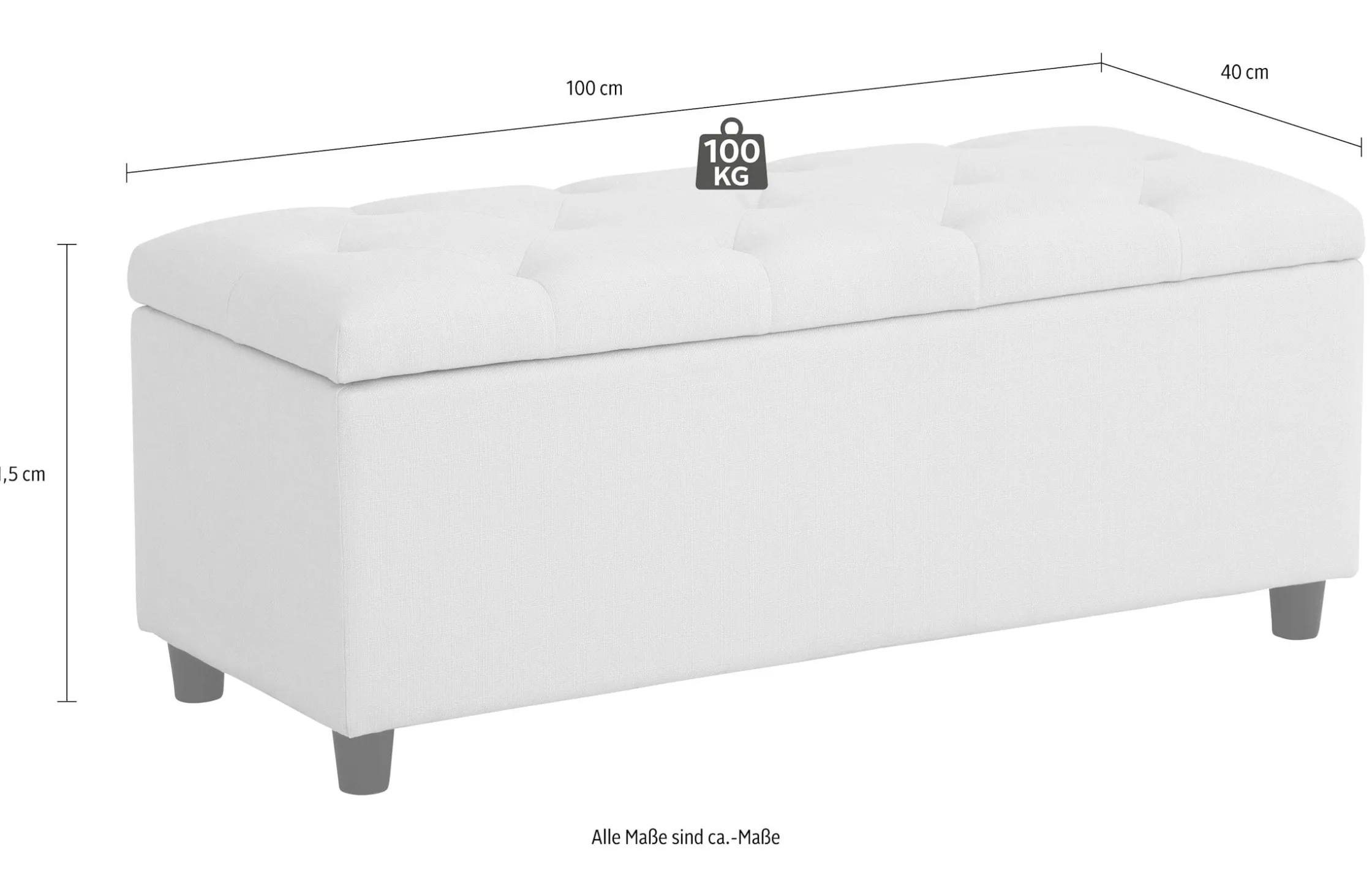 Bänke & Hocker|Home affaire Polsterbank grau