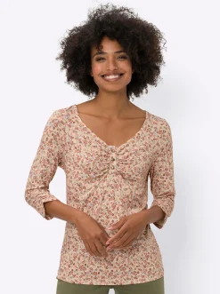 Shirts|heine Print-Shirt sand-papaya-bedruckt