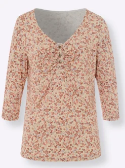 Shirts|heine Print-Shirt sand-papaya-bedruckt