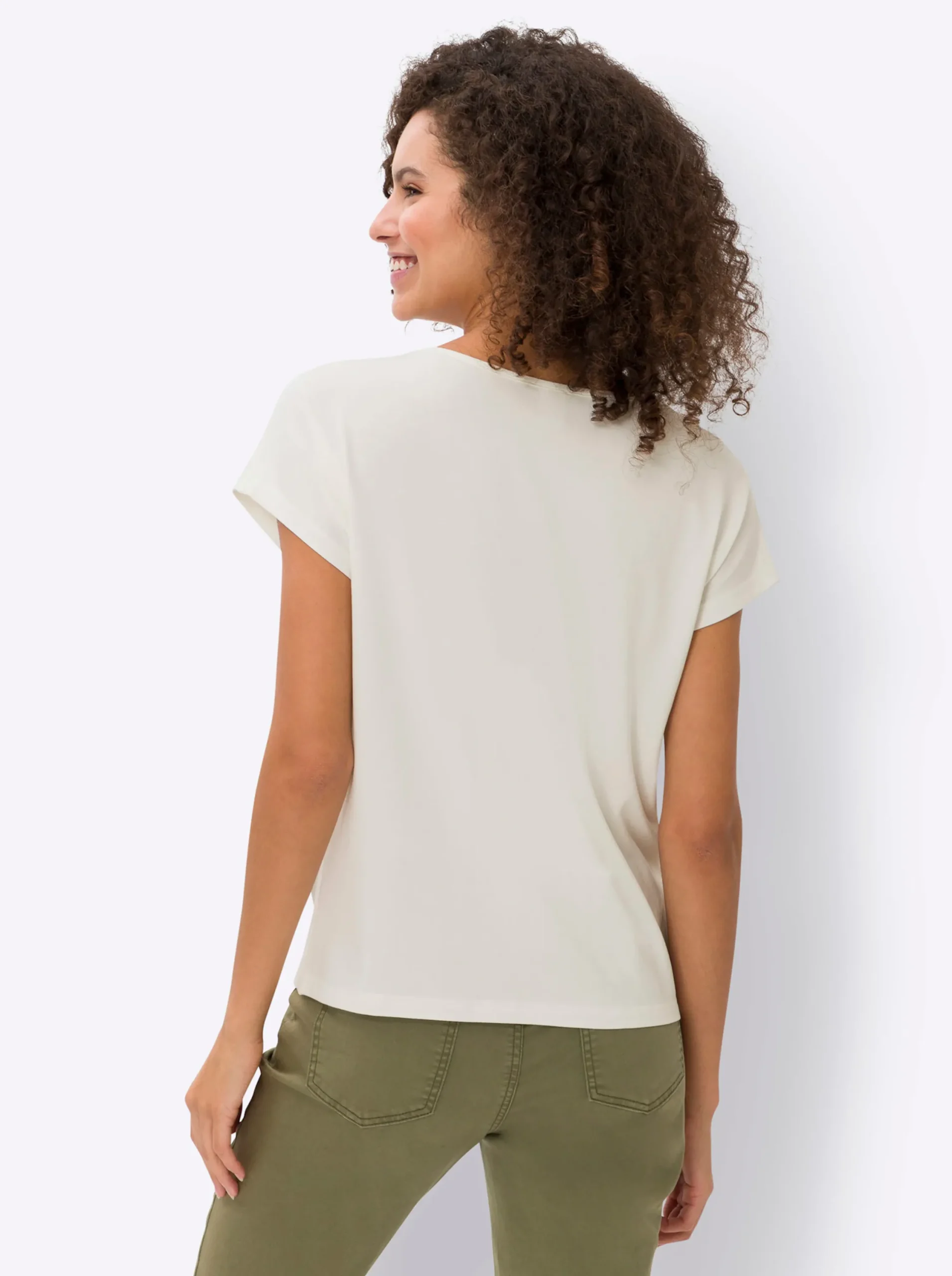 Strandmode|Shirts|heine Print-Shirt ecru