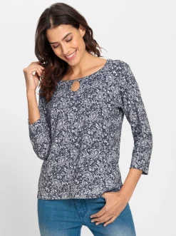 Shirts| Print-Shirt marine-bedruckt