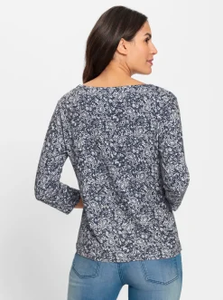 Shirts| Print-Shirt marine-bedruckt