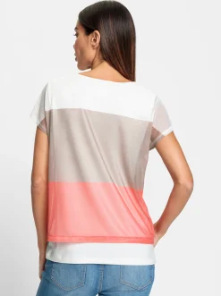 Shirts|heine Print-Shirt im Lagenlook ecru-sesam-bedruckt