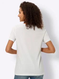 Shirts|heine Print-Shirt mit Lettering weiß-bedruckt