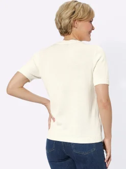 Basics|Pullover| Pullover wollweiß