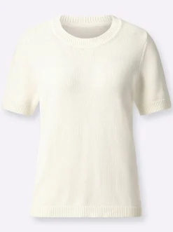 Basics|Pullover| Pullover wollweiß