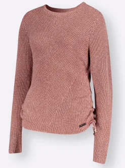 Pullover| Pullover rosenholz-ecru-meliert