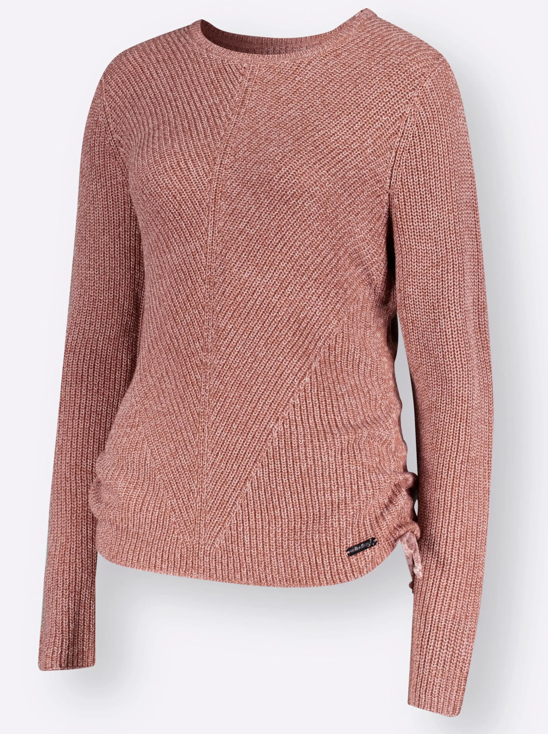 Pullover| Pullover rosenholz-ecru-meliert