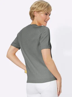 Basics| Pullover grau-meliert
