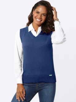 Pullover| Pullunder royalblau