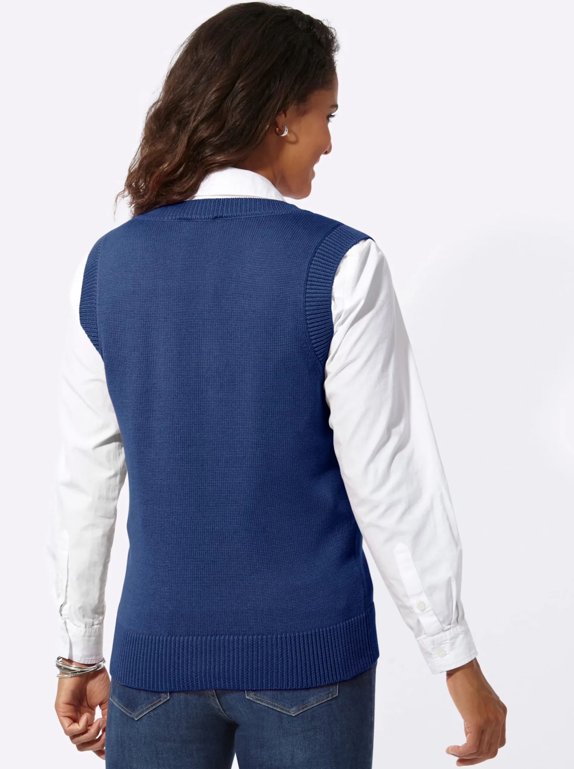 Pullover| Pullunder royalblau