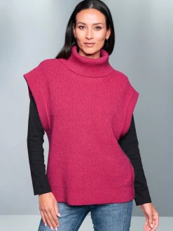 Pullover|heine Pullunder fuchsia-meliert