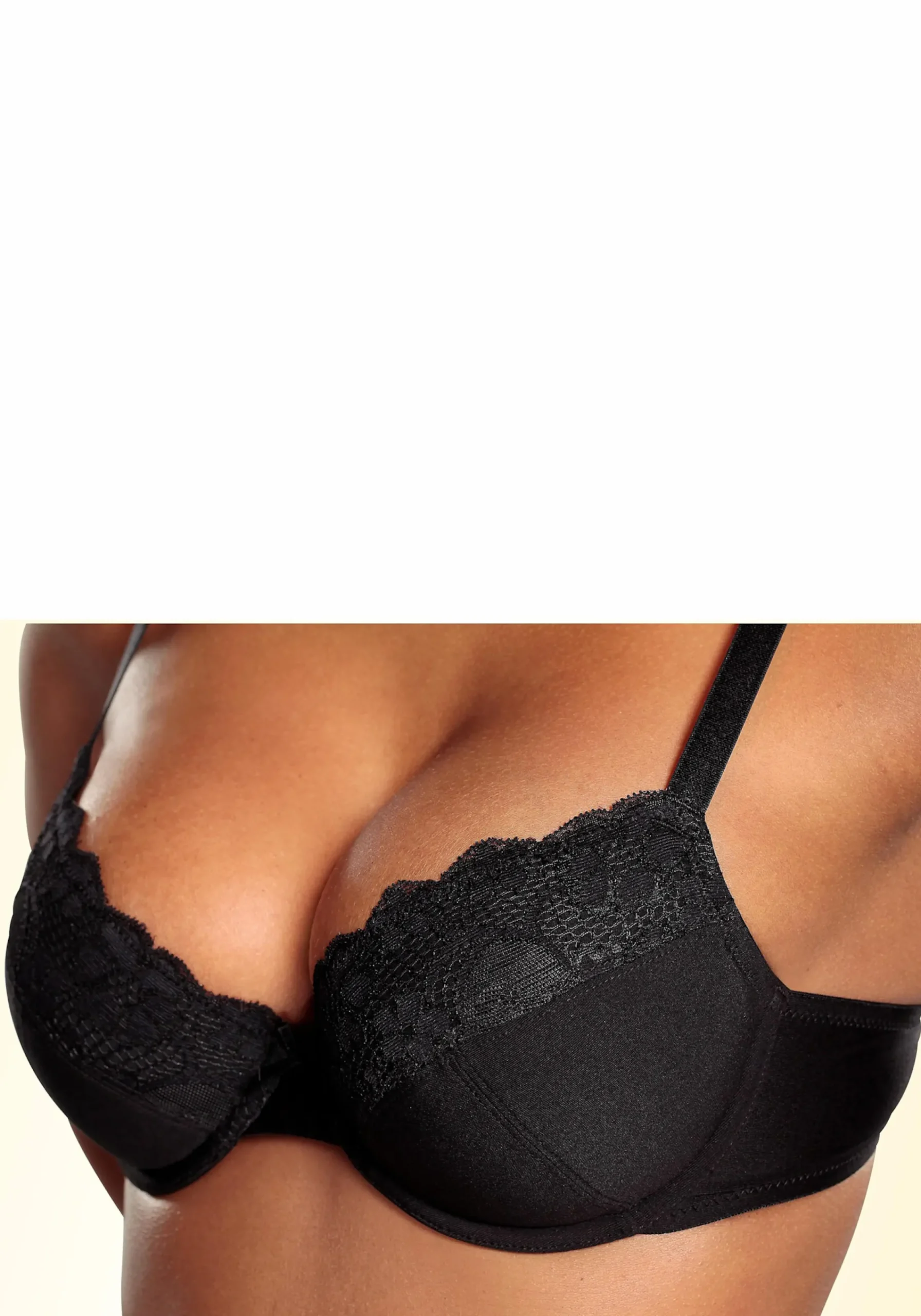 Bhs|petite fleur Push-up-BH 2xweiß+1xschwarz
