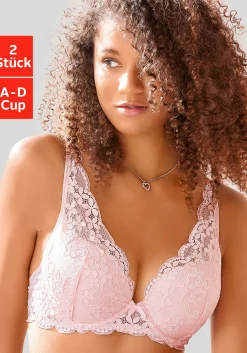 Bhs|petite fleur Push-up-BH rosenholz+rose