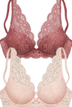 Bhs|petite fleur Push-up-BH rosenholz+rose