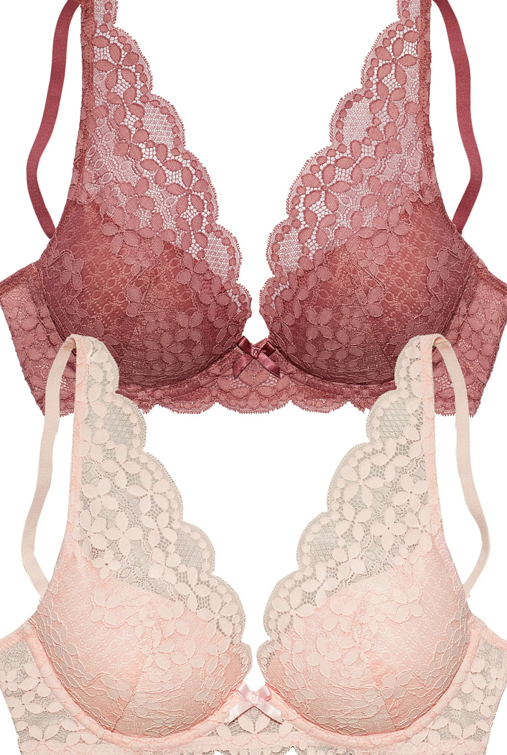 Bhs|petite fleur Push-up-BH rosenholz+rose