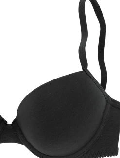 Bhs|petite fleur Push-up-BH schwarz+weiß