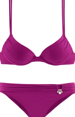 Bikinis|s.Oliver Push-Up-Bikini fuchsia