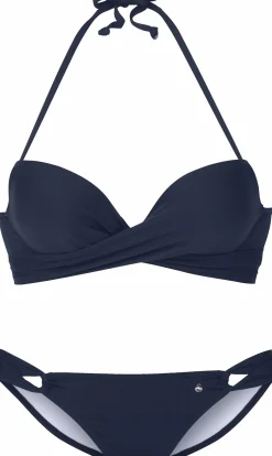 Bikinis|s.Oliver Push-Up-Bikini marine