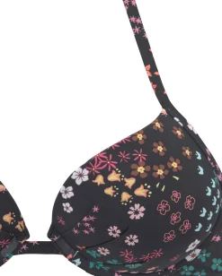Bikinis|s.Oliver Push-Up-Bikini-Top schwarz-bedruckt