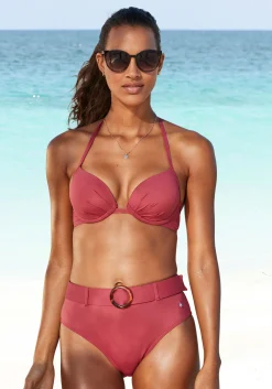 Bikinis|s.Oliver Push-Up-Bikini-Top rostrot