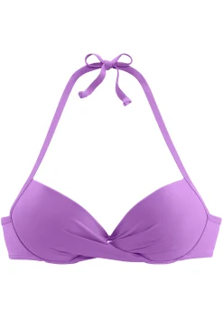 Bikinis|s.Oliver Push-Up-Bikini-Top lila