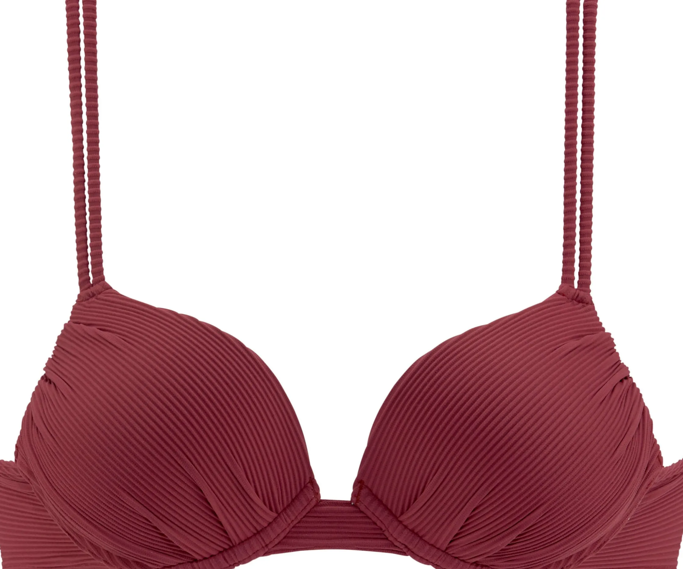 Bikinis|Sunseeker Push-Up-Bikini-Top rostrot