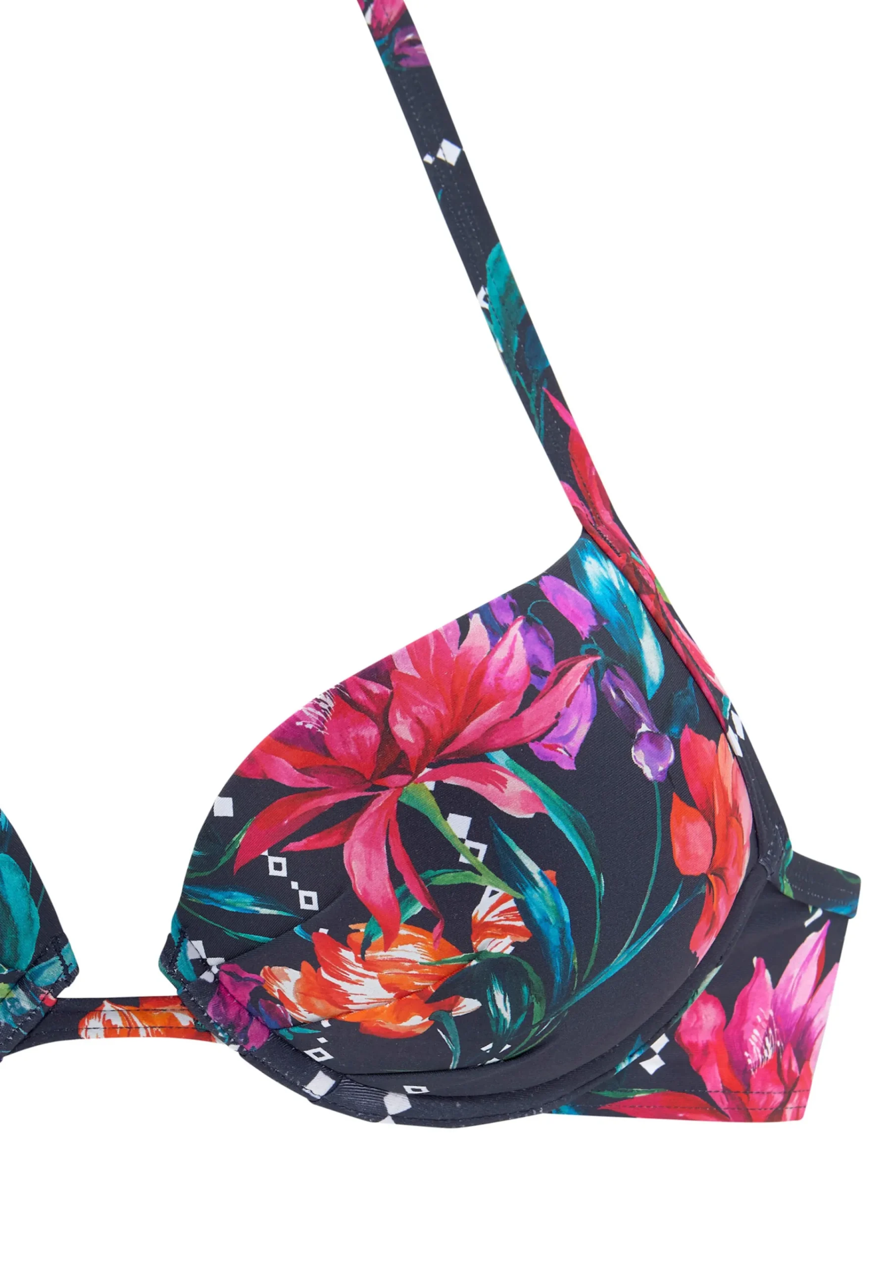 Bikinis|Sunseeker Push-Up-Bikini-Top marine-bedruckt
