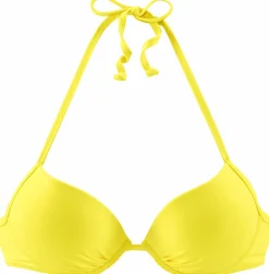 Bikinis|Buffalo Push-Up-Bikini-Top gelb