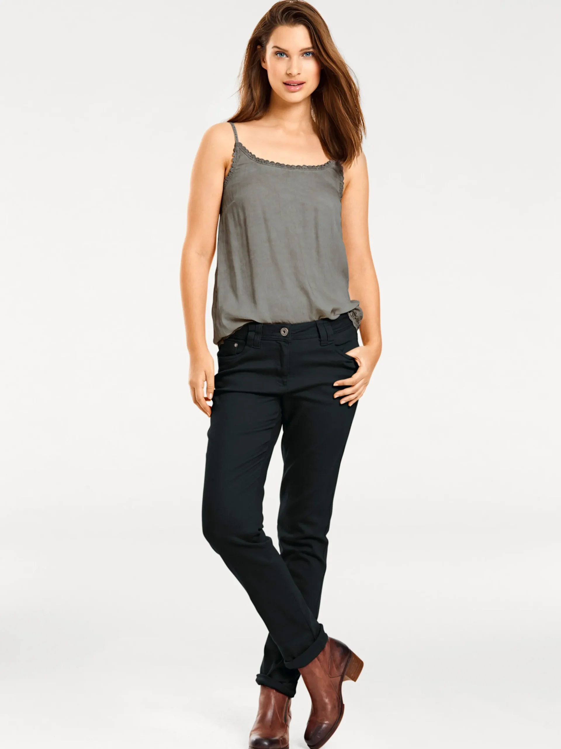 Hosen|heine Push-up-Hose schwarz