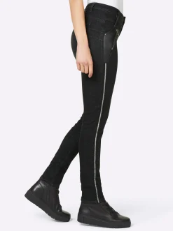 Jeans|heine Push-up-Jeans in Crinkle-Optik blackdenim