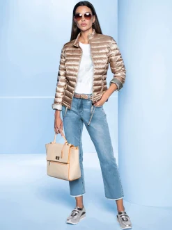 Jeans|heine Push-up-Jeans mit Stickerei und Ziersteinchen blue-bleached