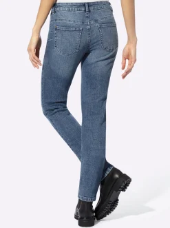 Jeans|heine Push-up-Jeans mit Ziernähten blue-bleached