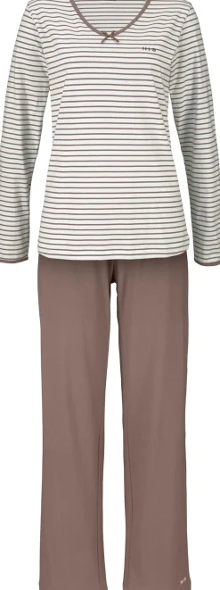 Nachtwäsche|H.I.S Pyjama creme-taupe
