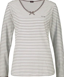 Nachtwäsche|H.I.S Pyjama creme-taupe