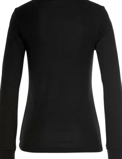 Nachtwäsche|LASCANA Pyjama bordeaux-schwarz-gestreift