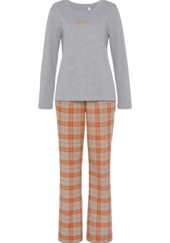 Nachtwäsche|Vivance Dreams Pyjama orange